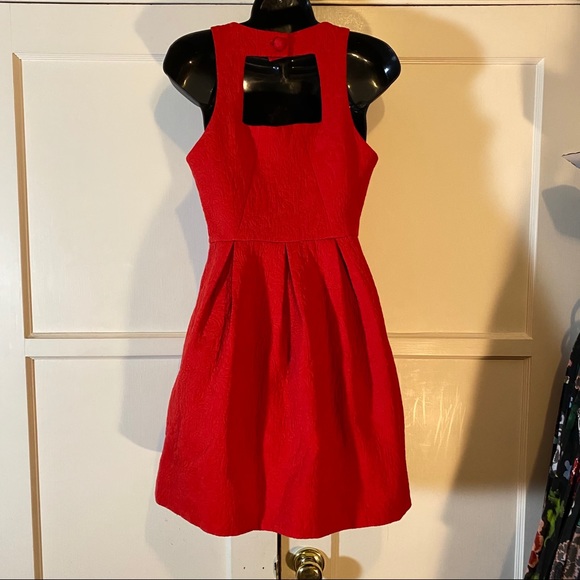 Moulinette Soeurs Red Cocktail Dress sz 4 NWOT - Picture 14 of 15